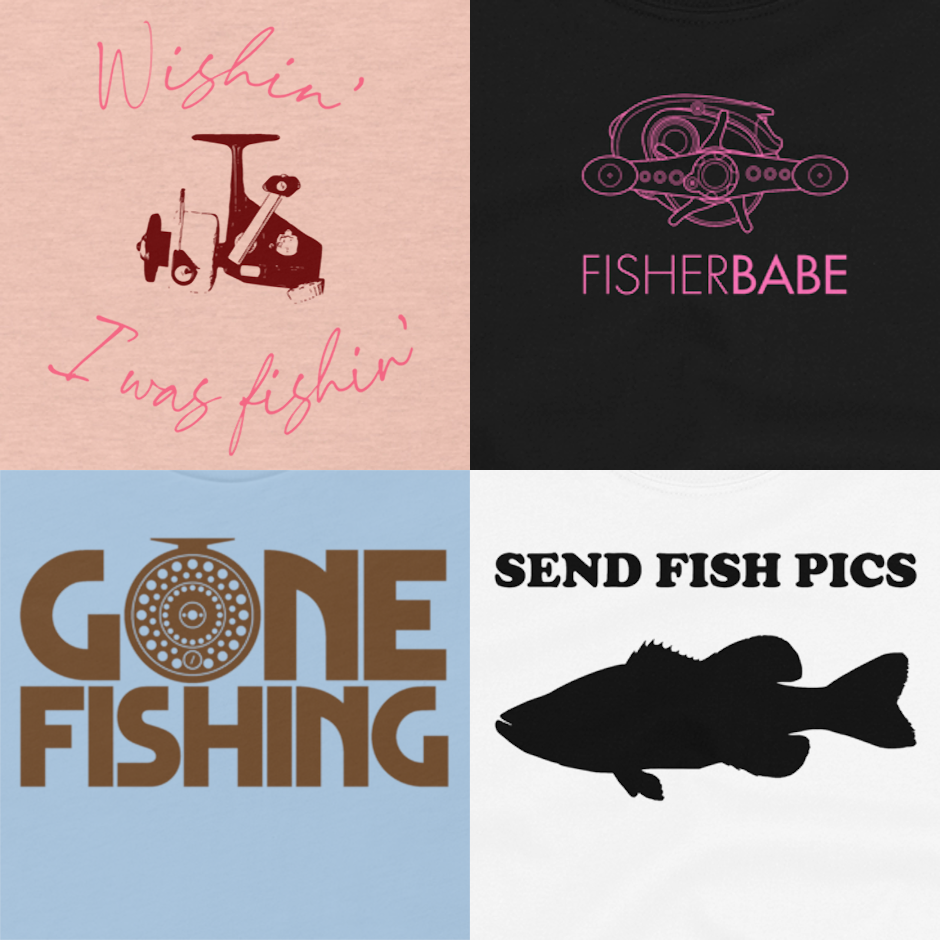 UNDER $50 SALE – Tagged Ladies – Fishing Shirt by LJMDesign
