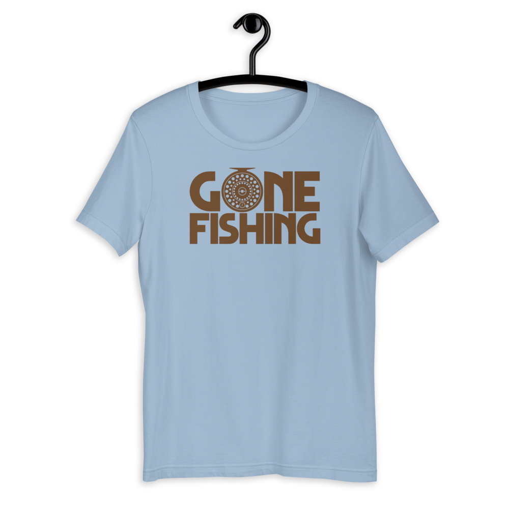 Gone Fishing - Light Blue - Fishing Shirts For Women