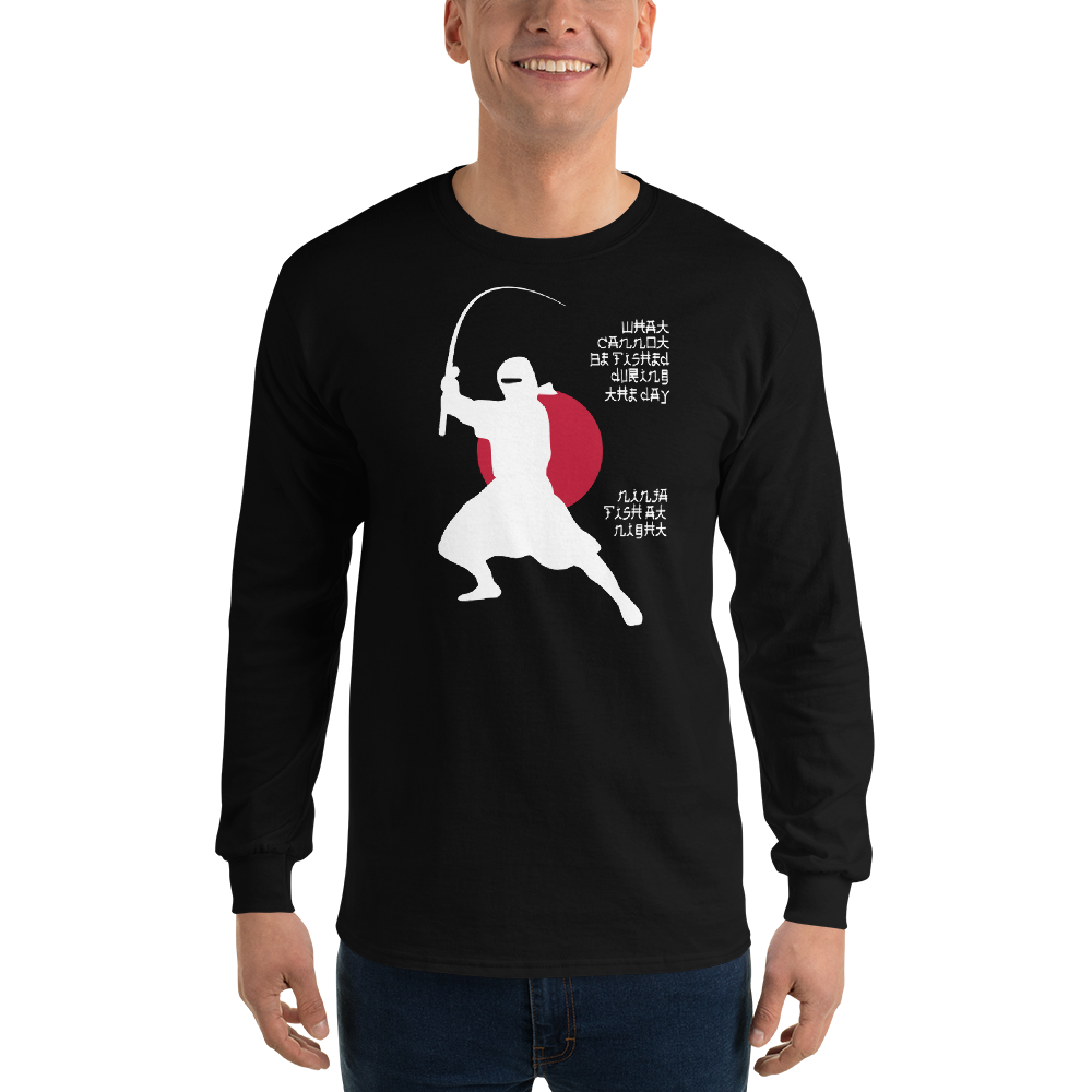 Ninja Fishing - Black - Long Sleeve Fishing Shirt – JOE'S Fishing