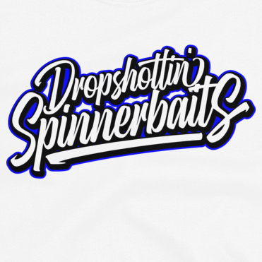 Dropshottin' Spinnerbaits - White - Funny Fishing T Shirt – JOE'S Fishing  Shirts
