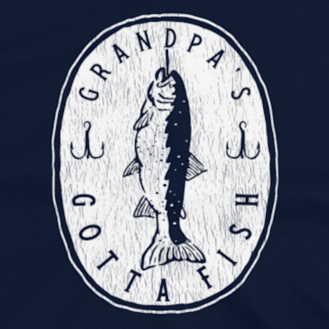 Grandpa's Gotta Fish - Navy - Funny Fishing T Shirt – JOE'S Fishing Shirts