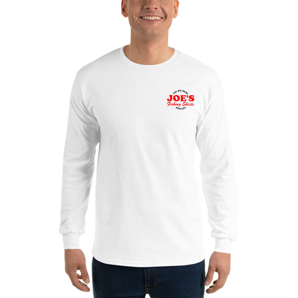 JOE'S Logo - White - Long Sleeve Fishing Shirt – JOE'S Fishing Shirts