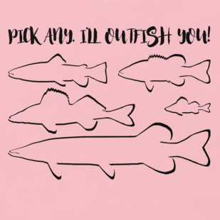I'll Outfish You (Multispecies) - Pink