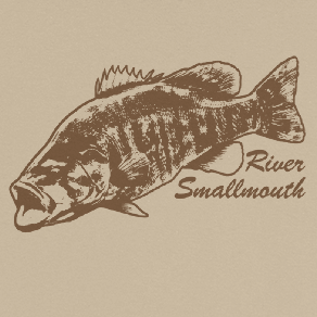 Smallmouth Bass Fish PRINT 5x7 fly fisherman catch release fathers day  river nature den office study decor sportsman sportsmen birthday