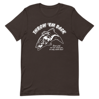 Bass fishing t shirt with smallmouth bass jumping design and text.