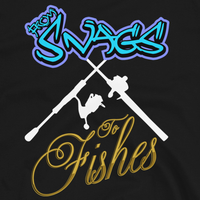 Funny fishing t shirt design with fishing rod silhouettes and joke text.